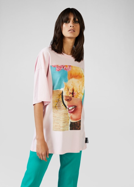 Versace Collage Capsule Collection T-shirt Dam - 475392BIO